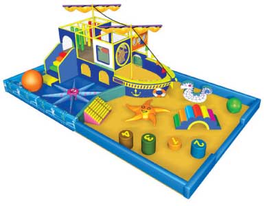 Toddler pirate ship playground